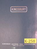 Kingsbury-Kingsbury Tapping & Drilling, 4 & 16, 5 & 17, Instructions Manual-16-17-4-5-01